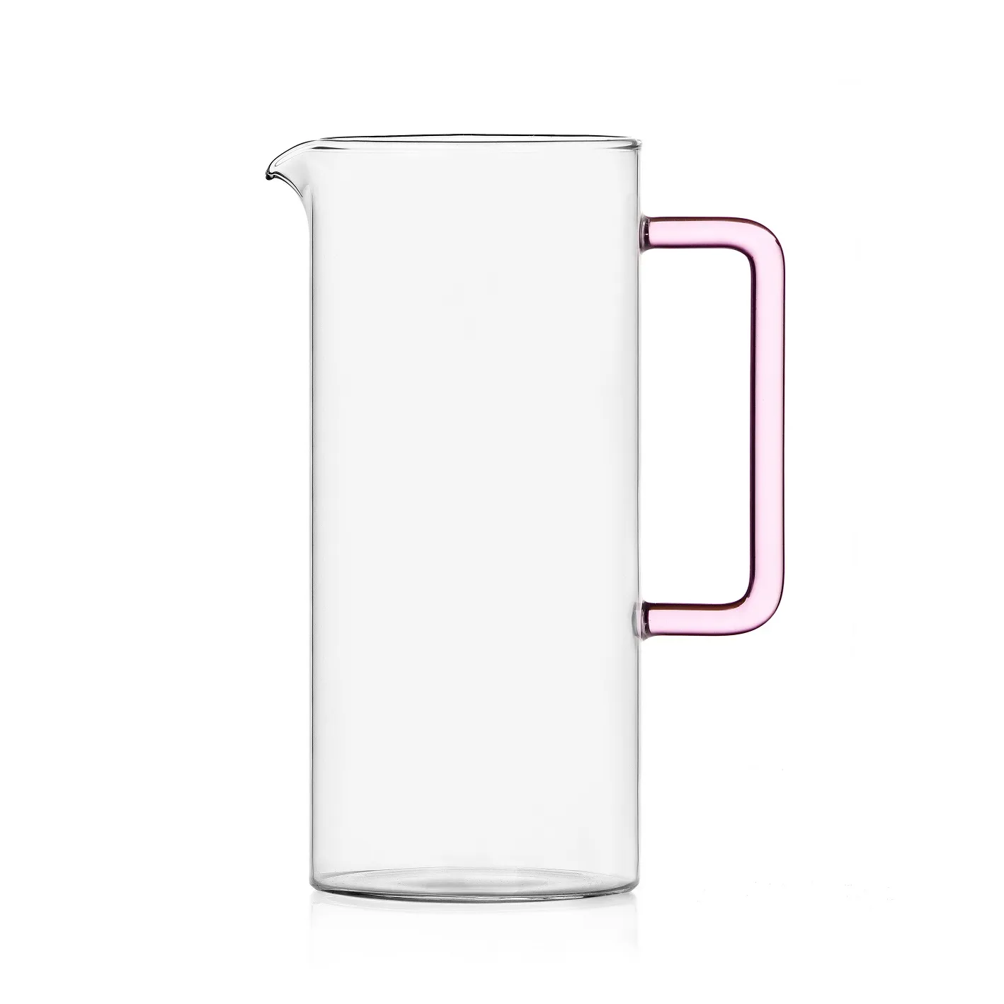 Ichendorf Collezione Tube Brocca Clear Manico Rosa